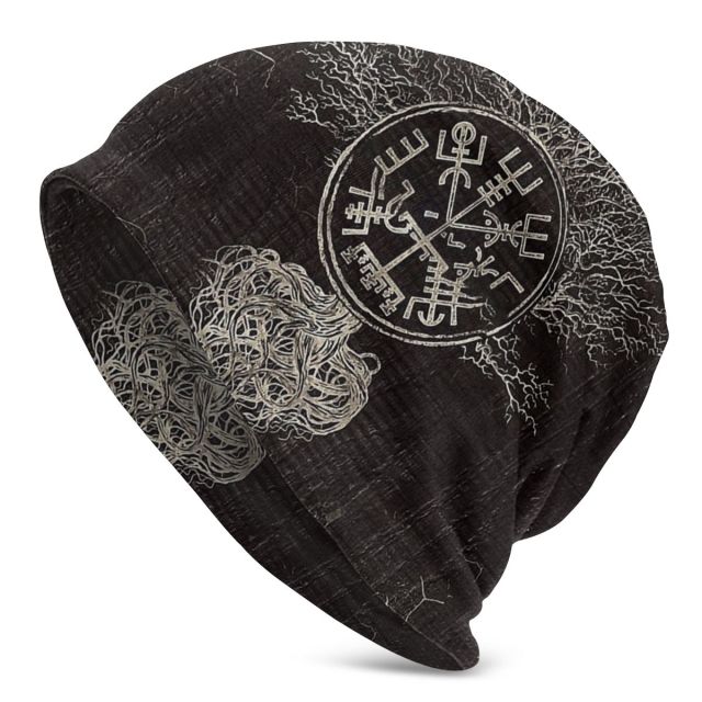 Viking Beanie Hat Tree Of With Triquetra And Futhark Skull Cap (25 Designs)