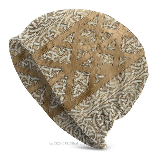 Viking Beanie Hat Tree Of With Triquetra And Futhark Skull Cap (25 Designs)