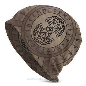 Viking Beanie Hat Tree Of With Triquetra And Futhark Skull Cap (25 Designs)