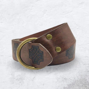 Viking Renaissance Medieval Warriors Belt (3 Colors & 6 Styles)