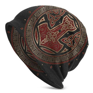 Viking Beanie Hat Tree Of Triquetra Skull Cap (6 Styles)