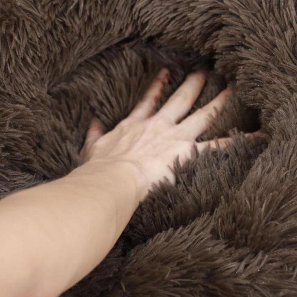 Dog Bed Plush Cat Mat Round Cushion (20 Colors) 8 Sizes