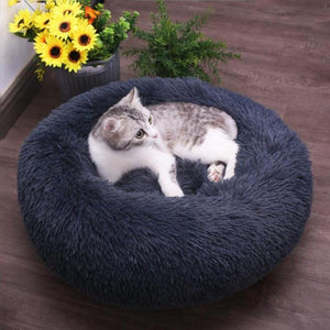 Dog Bed Plush Cat Mat Round Cushion (20 Colors) 8 Sizes