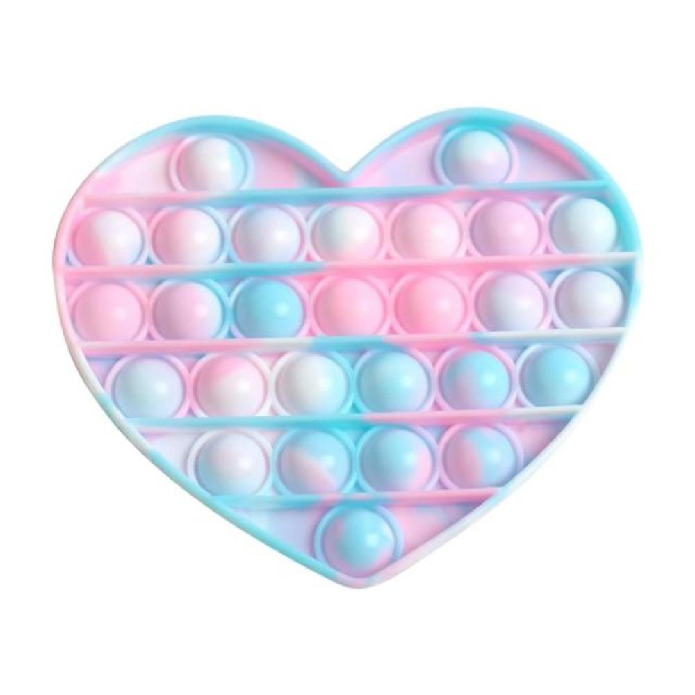 Push Bubble Pop Fidget Sensory Toy Stress Reliver (76 Designs) Large Size Rainbow Glow in the Dark+