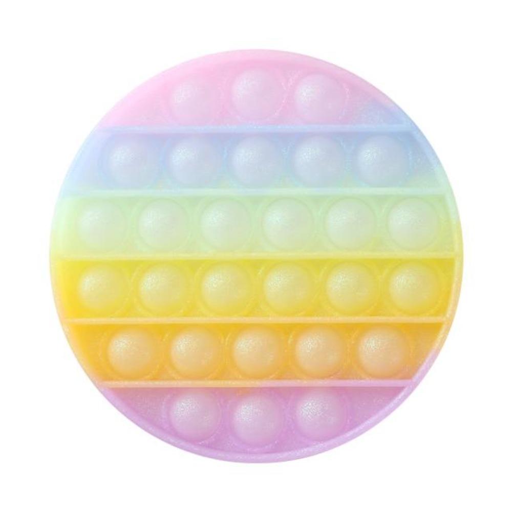 Push Bubble Pop Fidget Sensory Toy Stress Reliver (76 Designs) Large Size Rainbow Glow in the Dark+