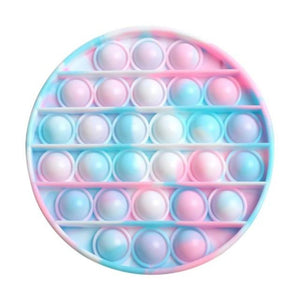 Push Bubble Pop Fidget Sensory Toy Stress Reliver (76 Designs) Large Size Rainbow Glow in the Dark+