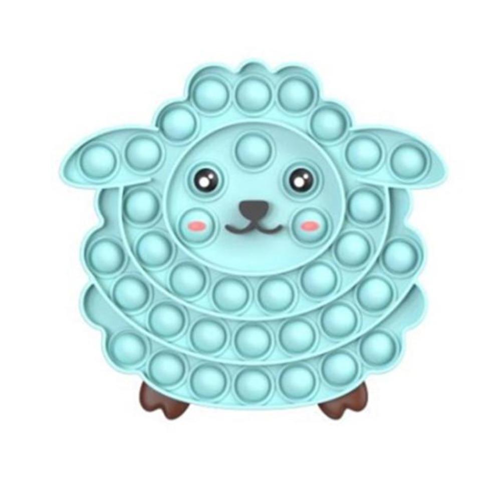 Push Bubble Pop Fidget Sensory Toy Stress Reliver (76 Designs) Large Size Rainbow Glow in the Dark+