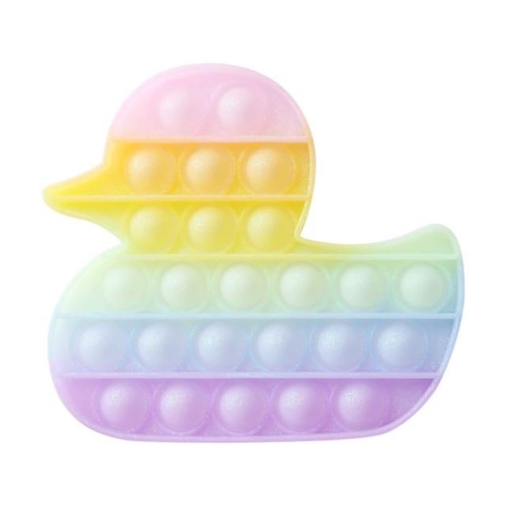 Push Bubble Pop Fidget Sensory Toy Stress Reliver (76 Designs) Large Size Rainbow Glow in the Dark+