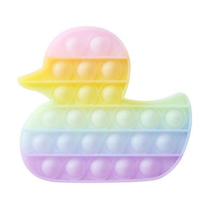 Push Bubble Pop Fidget Sensory Toy Stress Reliver (76 Designs) Large Size Rainbow Glow in the Dark+