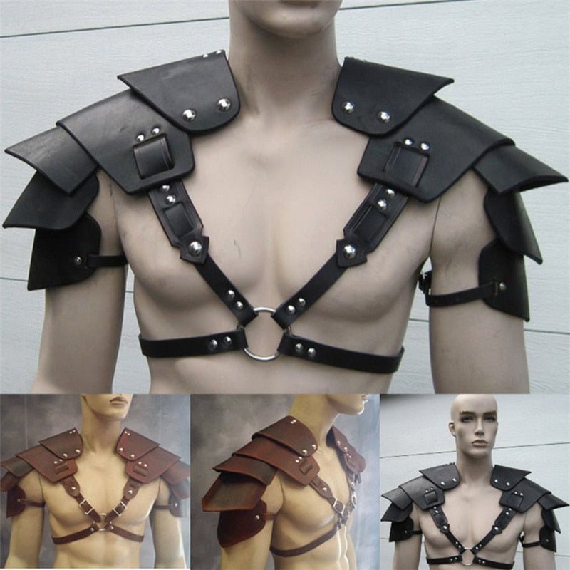 Shoulder Armor Renaissance Medieval Viking Knight Warrior (2 Colors)