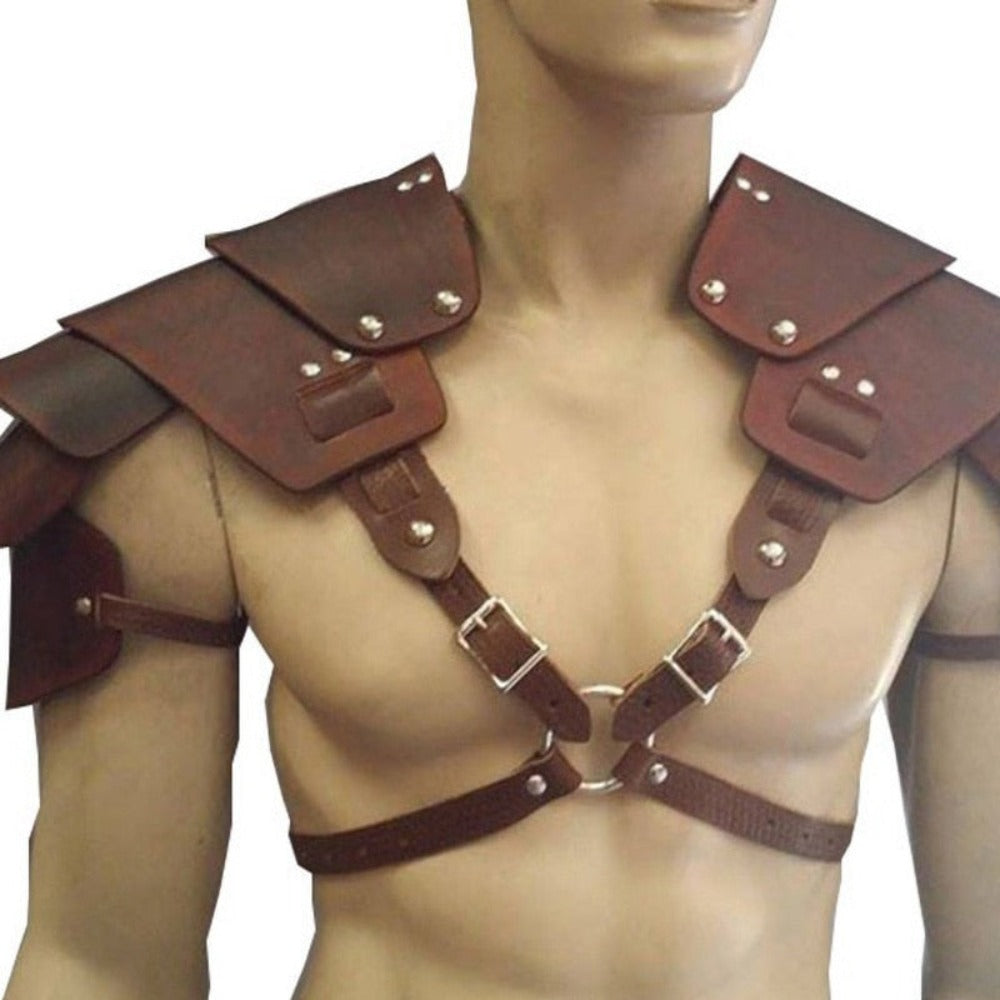 Shoulder Armor Renaissance Medieval Viking Knight Warrior (2 Colors)
