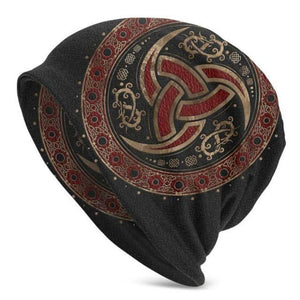 Viking Beanie Hat Tree Of Triquetra Skull Cap (6 Styles)