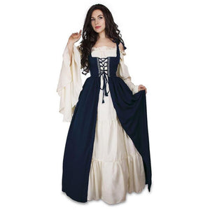 Renaissance Queen Strapless Long Sleeve Dress (9 Colors) S-6XL