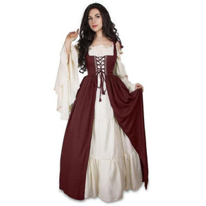 Renaissance Queen Strapless Long Sleeve Dress (9 Colors) S-6XL