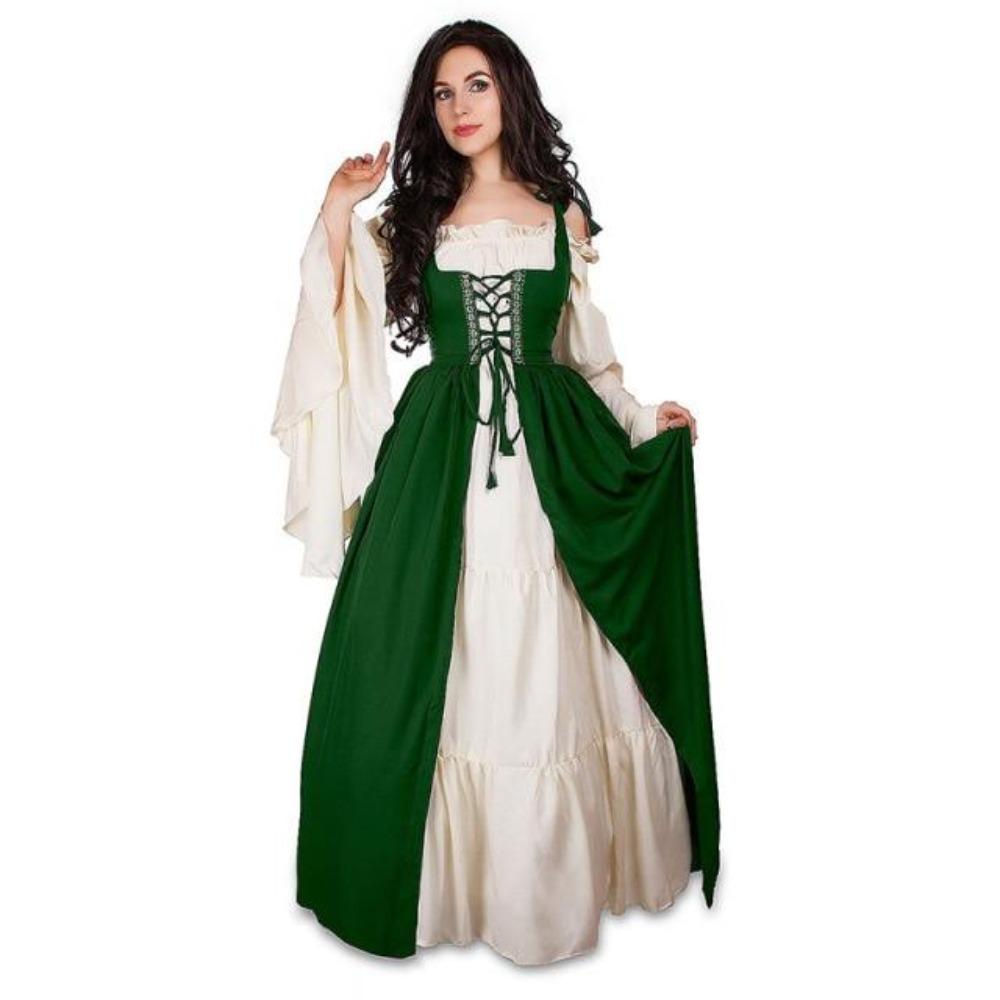 Renaissance Queen Strapless Long Sleeve Dress (9 Colors) S-6XL