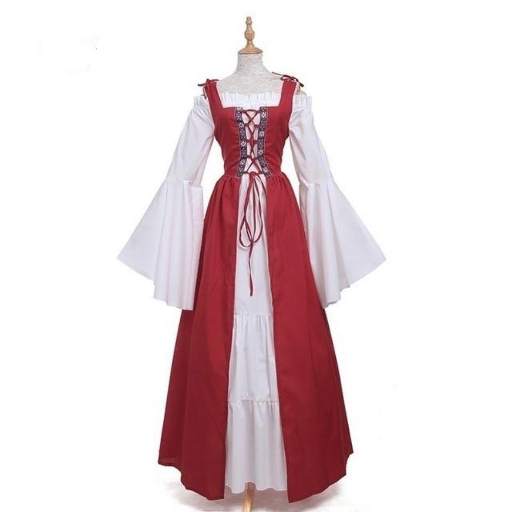 Renaissance Queen Strapless Long Sleeve Dress (9 Colors) S-6XL