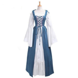 Renaissance Queen Strapless Long Sleeve Dress (9 Colors) S-6XL