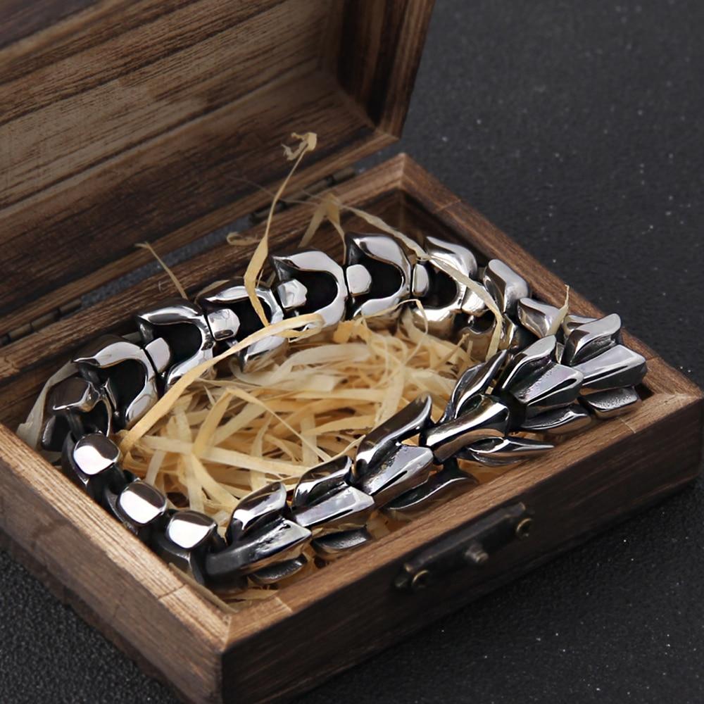 Jormungand Midgard World Serpent Viking Ouroboros Bracelet for Men (4 Colors)