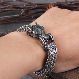 Jormungand Midgard World Serpent Viking Ouroboros Bracelet for Men (4 Colors)
