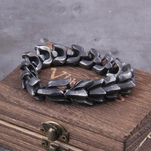 Jormungand Midgard World Serpent Viking Ouroboros Bracelet for Men (4 Colors)