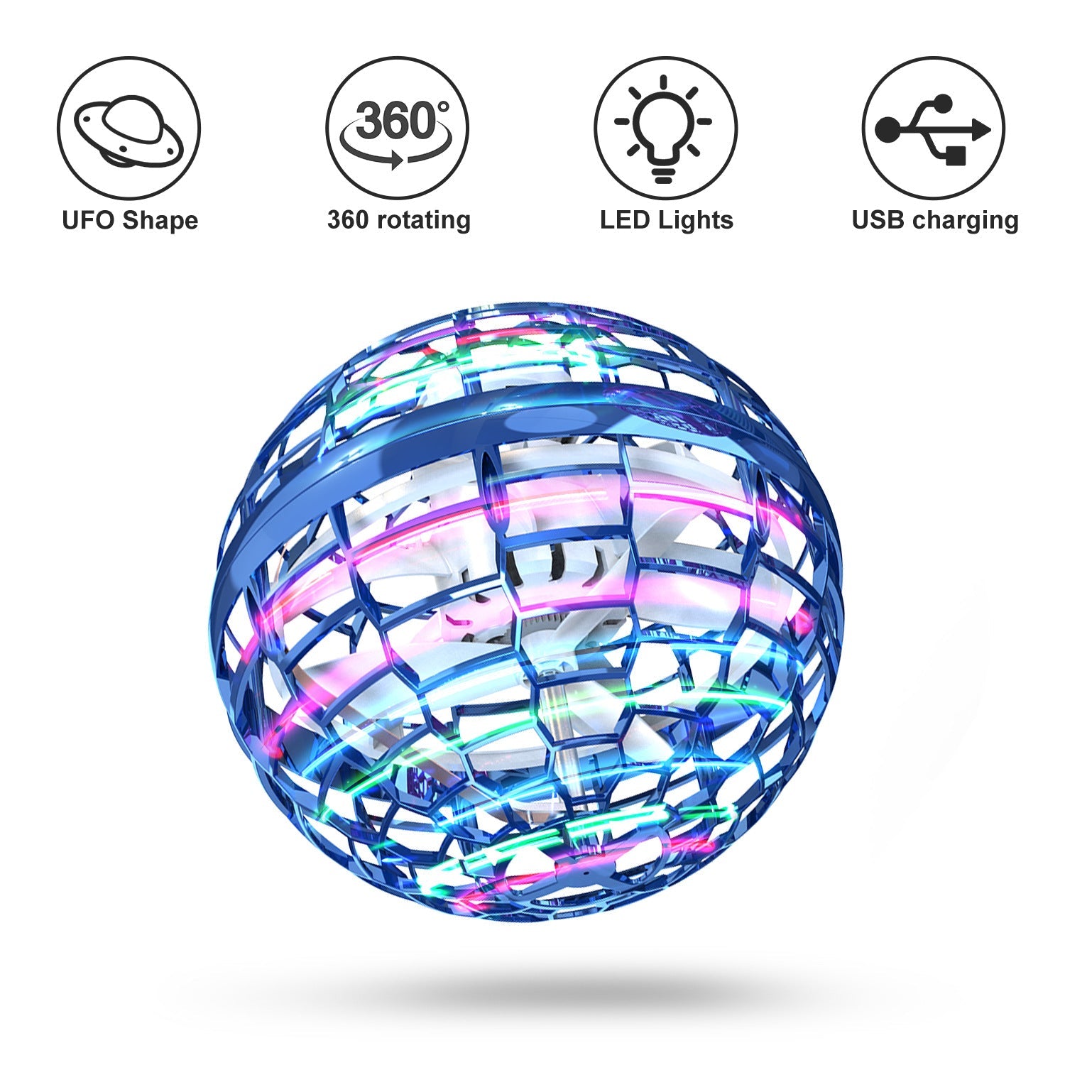2023 FlyNova Pro Ball Quad-copter Induction Drone UFO (3 colors) Optional Wand Remote