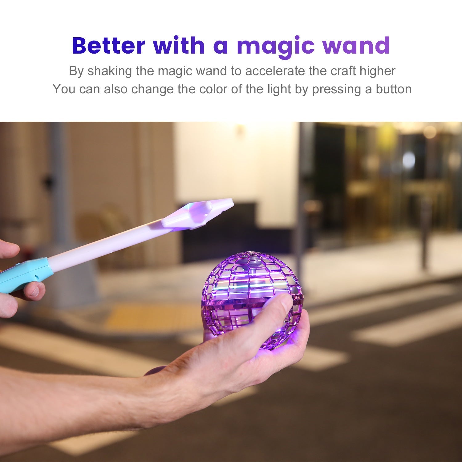 2023 FlyNova Pro Ball Quad-copter Induction Drone UFO (3 colors) Optional Wand Remote