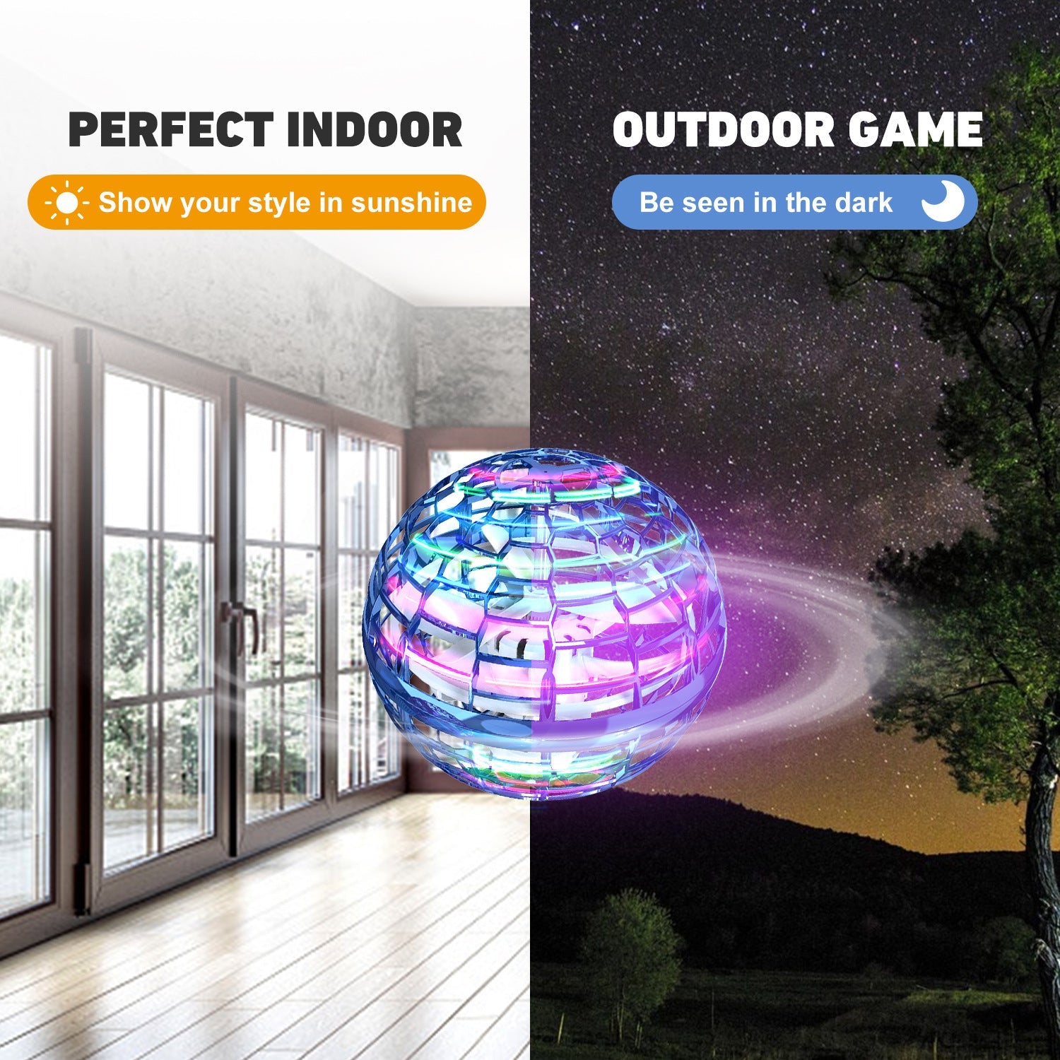 2023 FlyNova Pro Ball Quad-copter Induction Drone UFO (3 colors) Optional Wand Remote