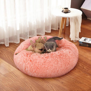 Dog Bed Plush Cat Mat Round Cushion (20 Colors) 8 Sizes