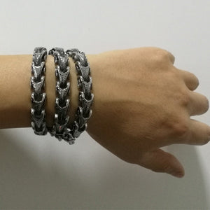 Viking Dragon Chain Bracelet Titanium Necklace (10 Sizes)