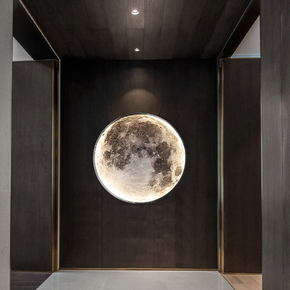 LED Minimalist Wall Luster 3D Moon Lamp (3 Colors) 24CM-100CM Bedroom Lighting Home Decoration Chandelier Living Hall fixture Lights Best Gift Shoppers 