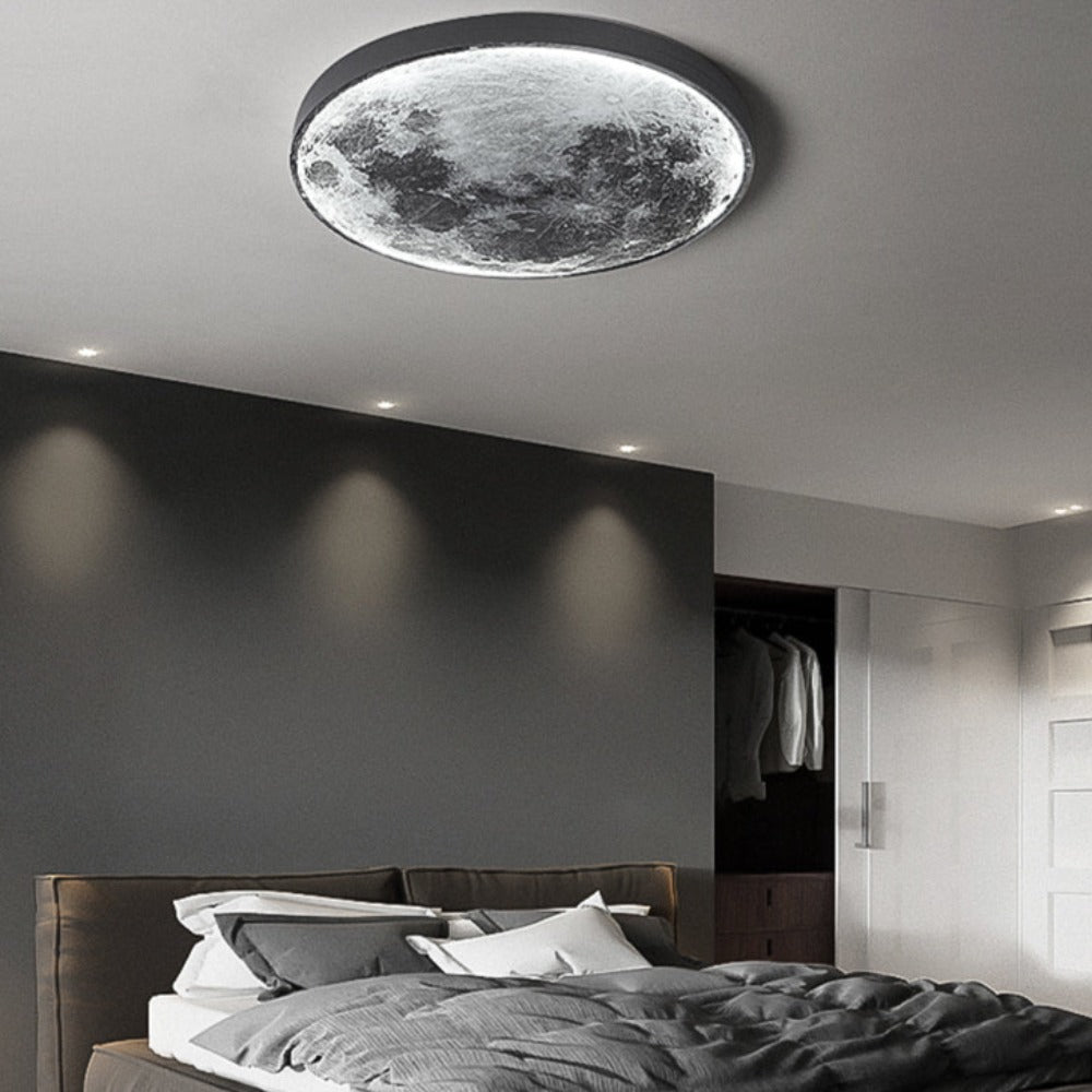 LED Minimalist Wall Luster 3D Moon Lamp (3 Colors) 24CM-100CM Bedroom Lighting Home Decoration Chandelier Living Hall fixture Lights Best Gift Shoppers 