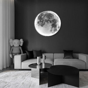 LED Minimalist Wall Luster 3D Moon Lamp (3 Colors) 24CM-100CM Bedroom Lighting Home Decoration Chandelier Living Hall fixture Lights Best Gift Shoppers 