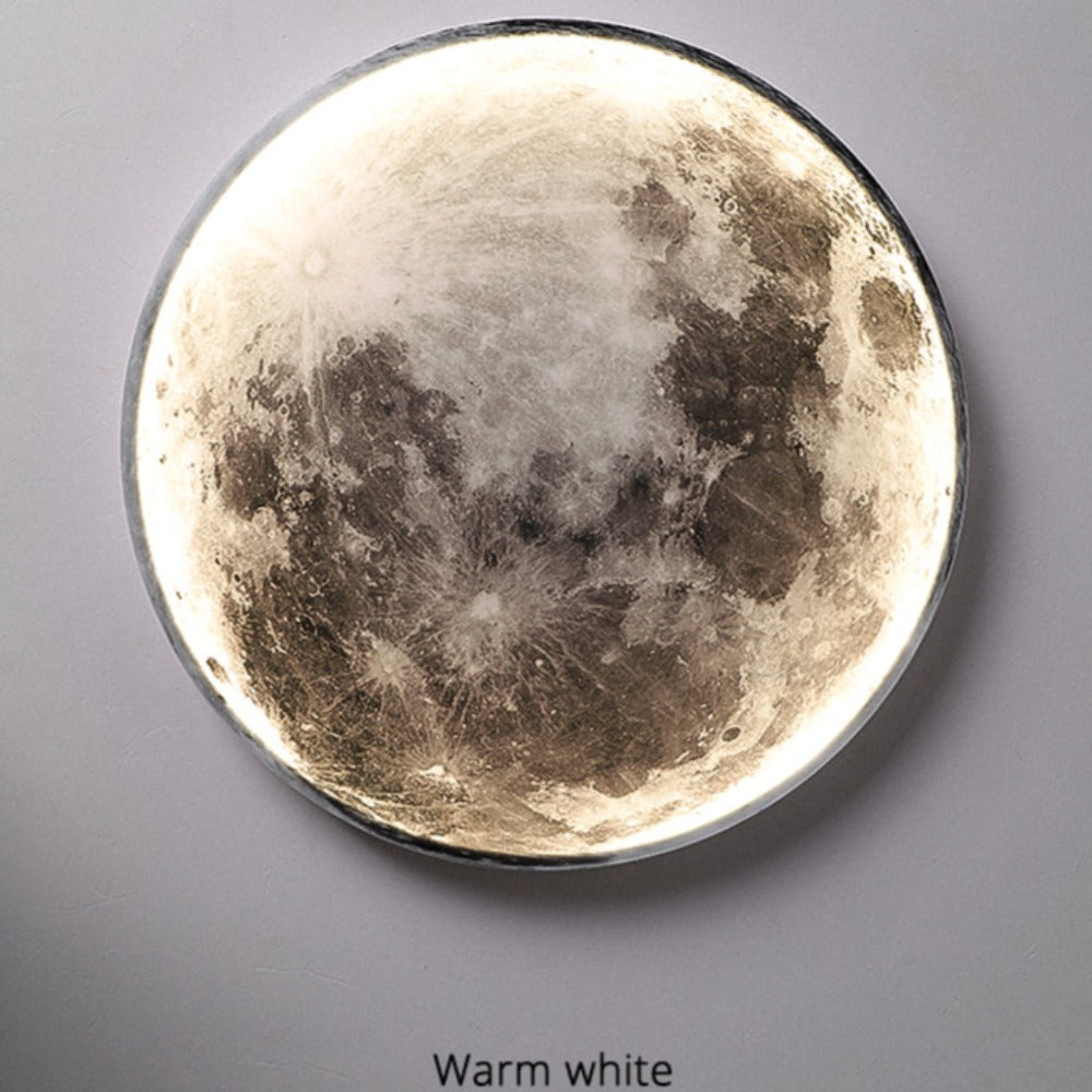 LED Minimalist Wall Luster 3D Moon Lamp (3 Colors) 24CM-100CM Bedroom Lighting Home Decoration Chandelier Living Hall fixture Lights Best Gift Shoppers 