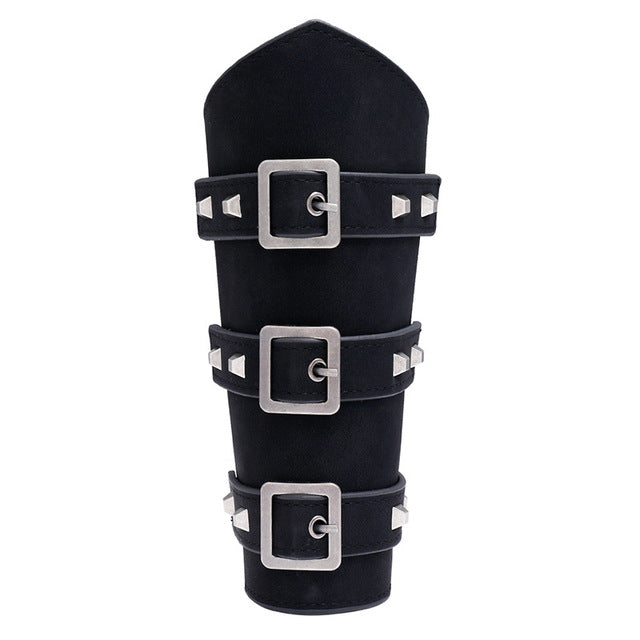 2PC Viking Medieval Leather Armor Gauntlets (4 Colors)