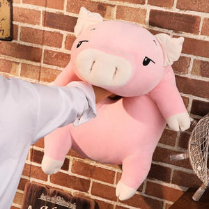 Sleepy Piggy Pig Pillow Plush 3D Stuffed Animal (4 Styles 4 Sizes)