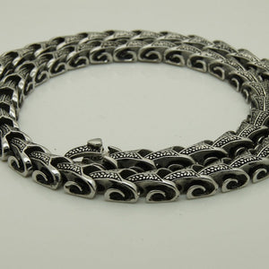Viking Dragon Chain Bracelet Titanium Necklace (10 Sizes)