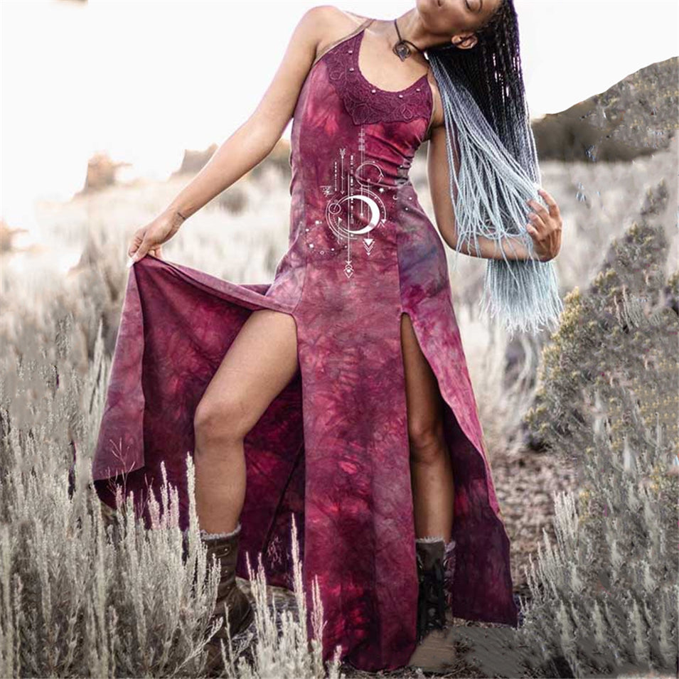Renaissance Viking Tribe Sleeveless Dress (3 Colors) S - 5XL
