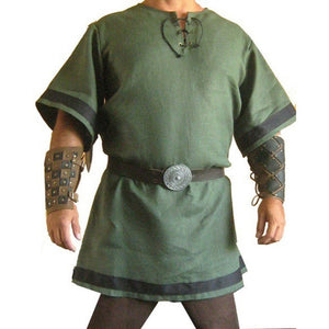 Viking Renaissance Knight Tunic Short Sleeve (4 Colors) S - 5XL