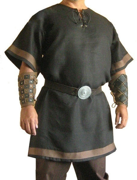 Viking Renaissance Knight Tunic Short Sleeve (4 Colors) S - 5XL