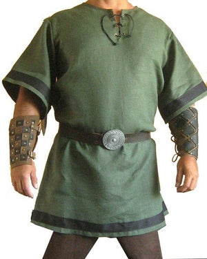 Viking Renaissance Knight Tunic Short Sleeve (4 Colors) S - 5XL