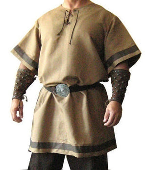 Viking Renaissance Knight Tunic Short Sleeve (4 Colors) S - 5XL