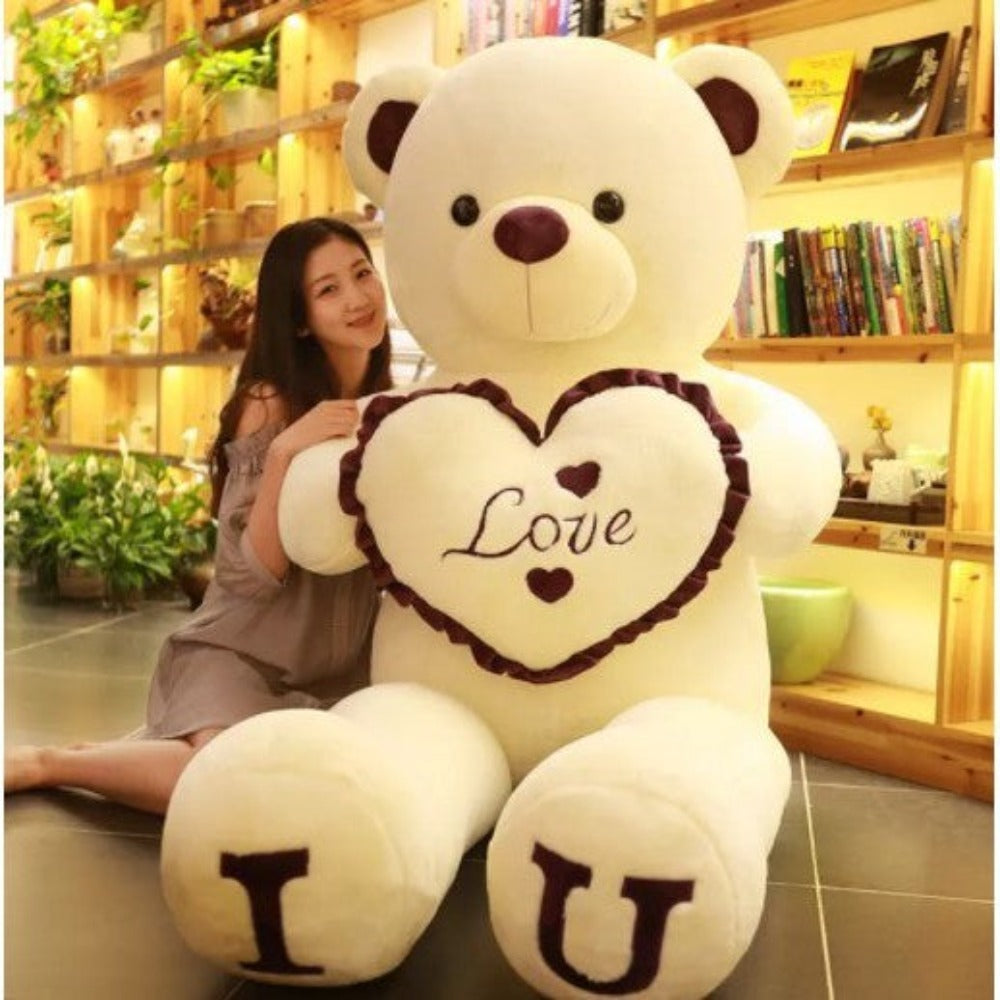Valentines Giant Teddy Bear Heart Pillow Plush Stuffed Animal (7 Styles) 80CM-100CM