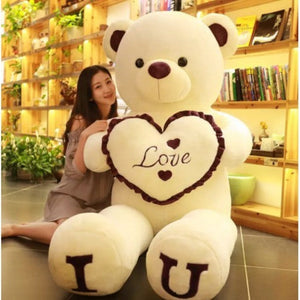 Valentines Giant Teddy Bear Heart Pillow Plush Stuffed Animal (7 Styles) 80CM-100CM