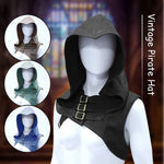 Renaissance Medieval Riding Hood Shawl Pirate Hat Viking Knight Warrior (4 Colors)