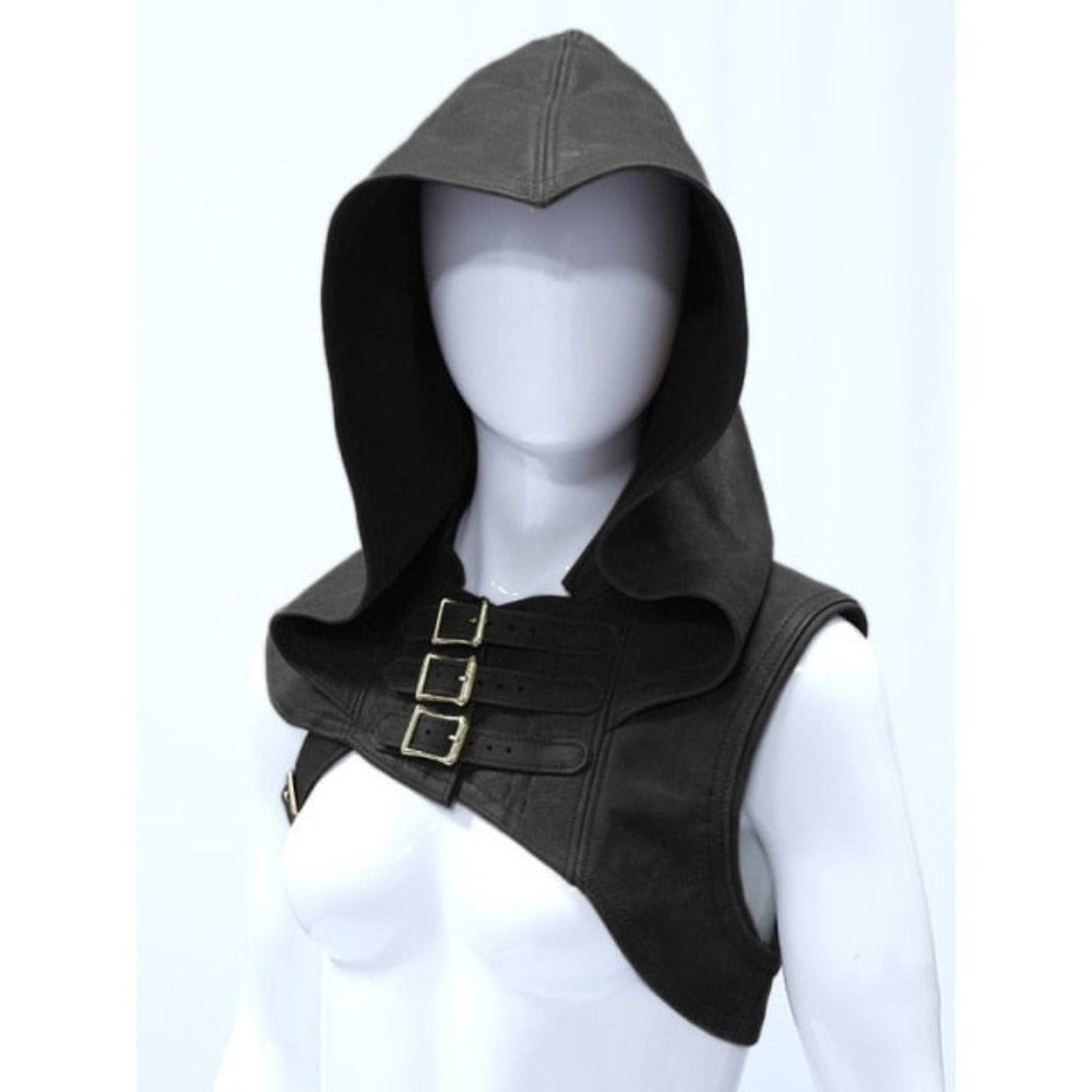 Renaissance Medieval Riding Hood Shawl Pirate Hat Viking Knight Warrior (4 Colors)