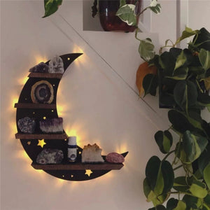 Mystic LED Display Shelf Diorama (4 Styles) Hamsa, Butterfly, Planchette, Moon