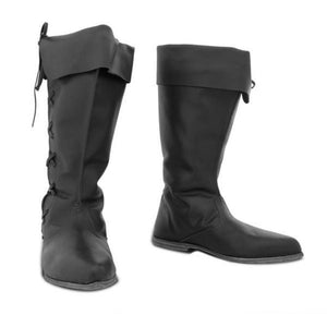 Viking Renaissance High Tube Lace Up Shoes Leather Boots (2 Colors & 6 Styles) Best Gift Shoppers