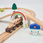 Wooden Railway Track Expansion Car Set Toy (13 Options)