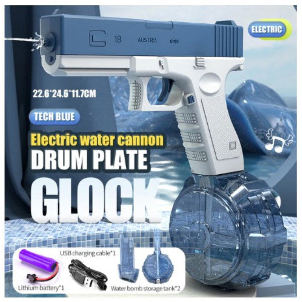 Automatic Water Squirt Gun (2 Options) Rifle or Handgun w/Rechargeable Battery