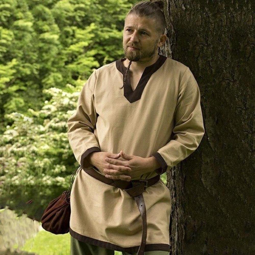 Viking Renaissance Pirate Long Sleeve Shirt (5 Colors) S - 5XL